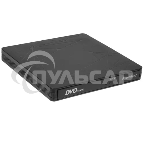 Оптический привод внешний с интерфейсом USB Gembird DVD-USB-03 пластик, черный