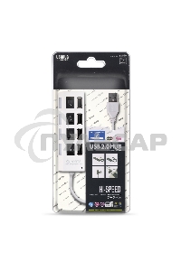 USB-хаб Smartbuy (SBHA-7204-W) USB 2.0 хаб 4 порта - белый