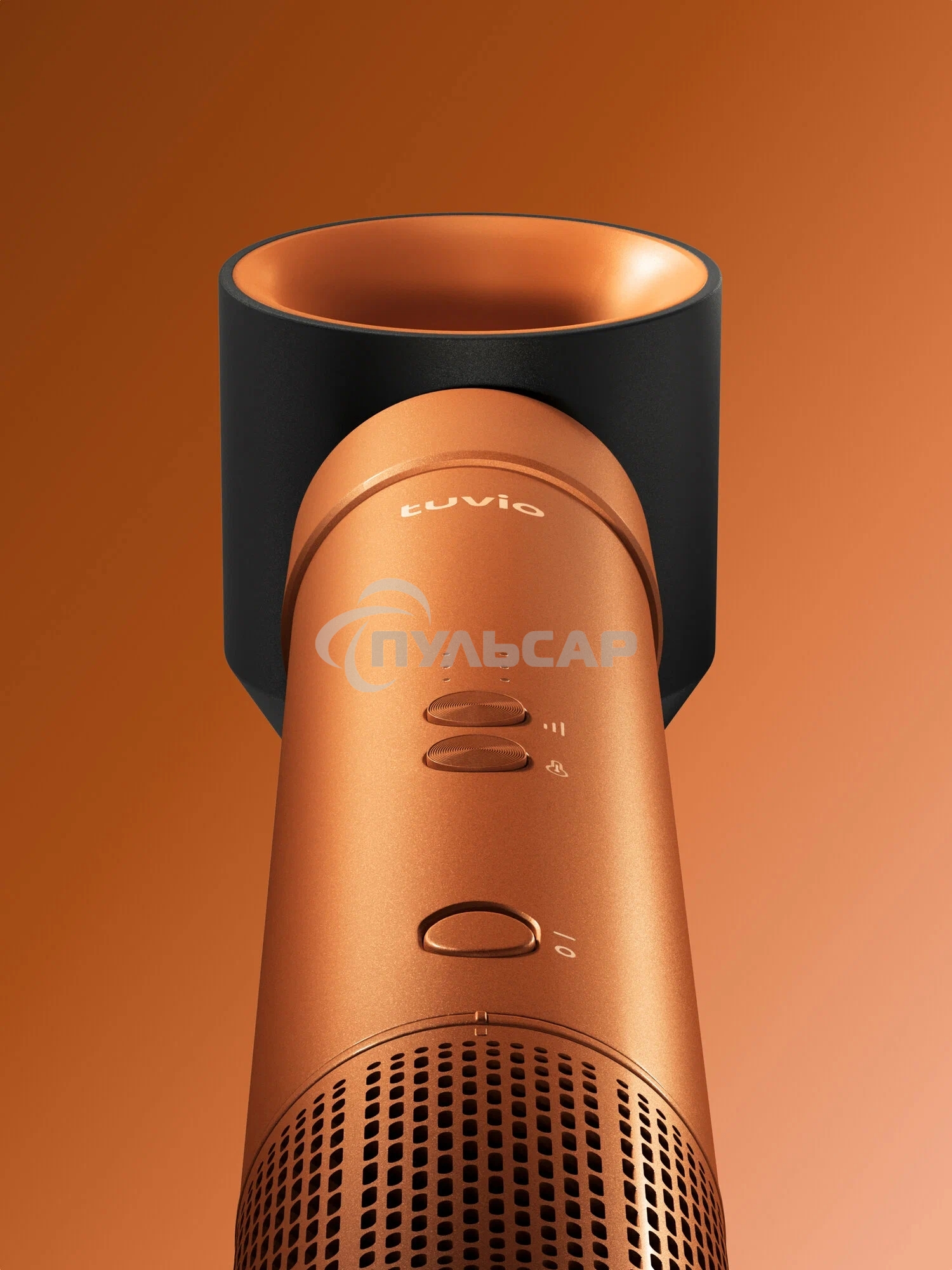 Фен -щетка с ионизацией Tuvio HBI1414, 7 насадок, оранжевый