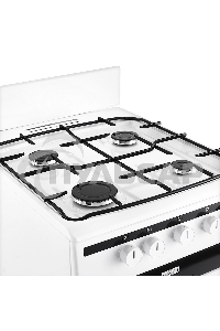 Плита газовая Hansa FCGW51001 белый, конфорок 4 шт, духовка 56 л, 50 см x 85 см x 60 см