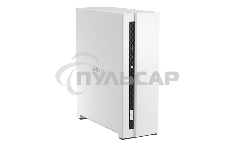 Сетевое хранилище SMB QNAP TS-133 NAS 1 HDD tray. ARM 4-core Cortex-A55 1.8GHz, ram 2 Gb (max), 1x1GbE, 1xUSB 2.0 port,1xUSB 3.2 Gen 1