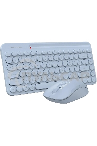 Комплект клавиатура + мышь A4Tech Fstyler FG3200 Air2 клав:синий мышь:синий USB беспроводная slim Multimedia