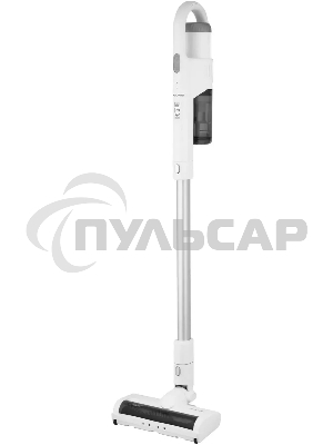 Пылесос вертикальный Coolfort CF-3003 белый, питание от аккумулятора, 260 Вт, уборка сухая, пылесборник 0.5 л, работа от АКБ max 40 мин.