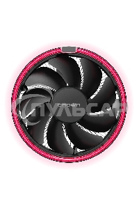Кулер для процессора Crown CM-1150PWM RED v2 черный, 105 мм, алюминий, 1800 об/мин, 26.3 дБ, 4 pin, 115 Вт, 70 мм