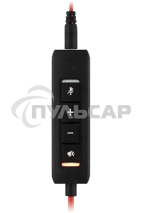 Наушники с микрофоном Oklick/Оклик HS-L900 черный 1.8м накладные оголовье