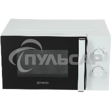 Микроволновая печь Gorenje MO20E1WH белый, 20 л, 800 Вт, переключатели - поворотный механизм