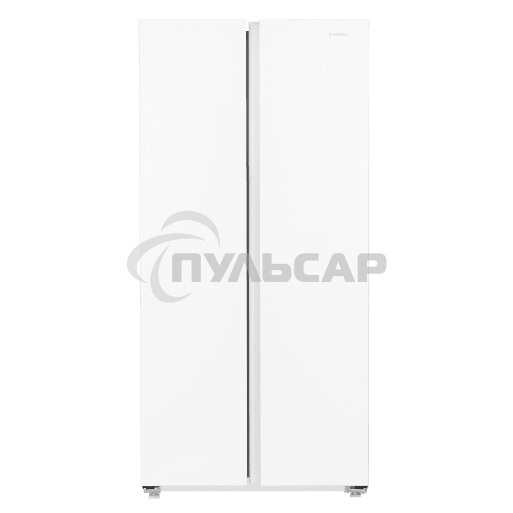 Холодильник Maunfeld MFF177NFWE белый двухкамерный 263/170л морозилка сбоку, No Frost, Side by Side