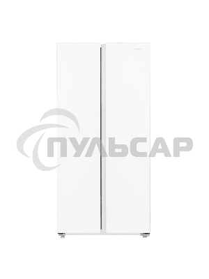 Холодильник Maunfeld MFF177NFWE белый двухкамерный 263/170л морозилка сбоку, No Frost, Side by Side