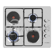 Комбинированная варочная панель Maunfeld EEHS.64.5ES/KG независимая, нержавеющая сталь