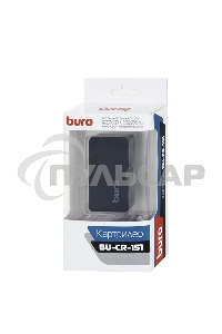Устройство чтения карт памяти USB 2.0 Buro BU-CR-151 черный