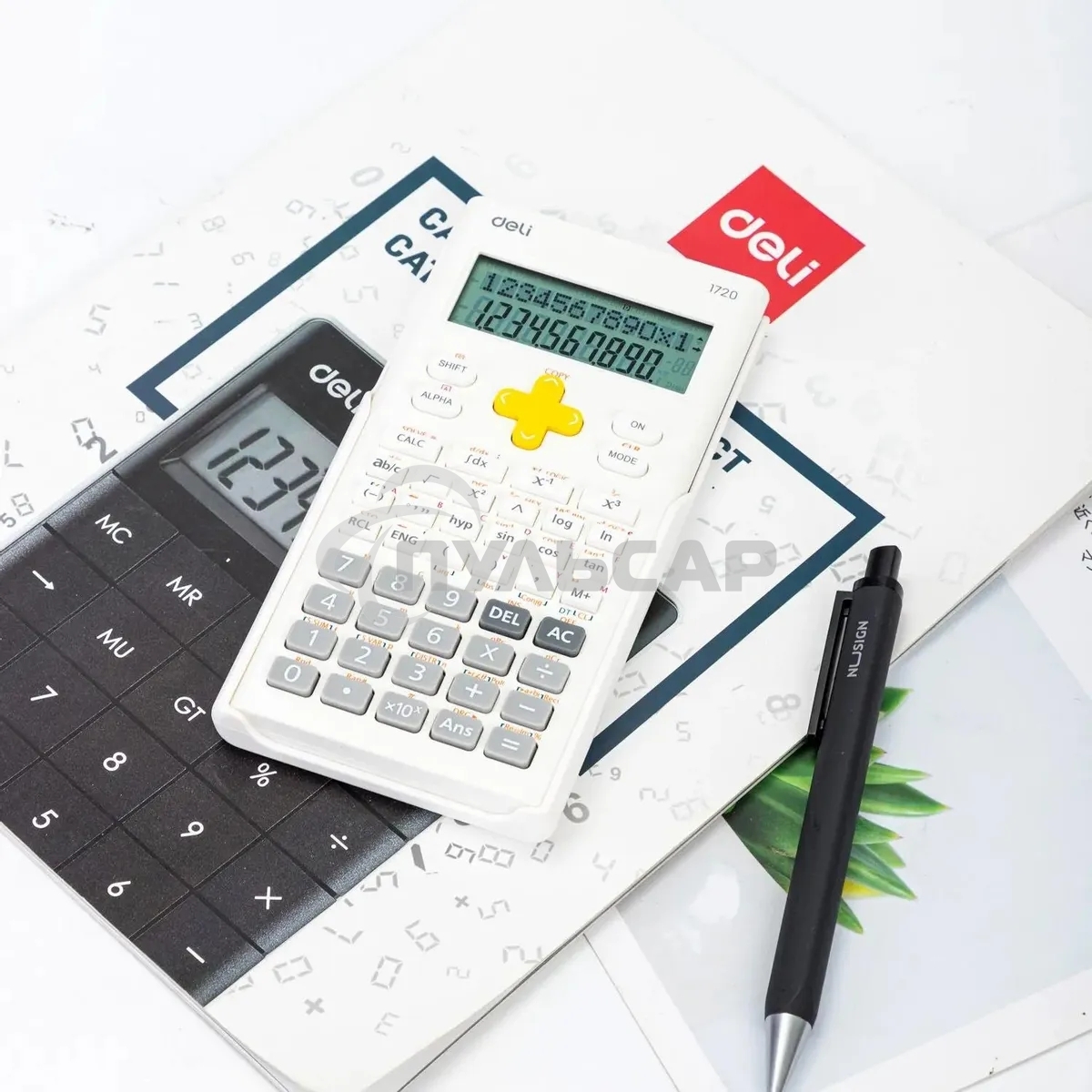 Калькулятор научный Deli E1720-белый белый 12-разр.