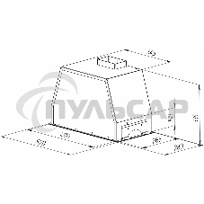 Вытяжка встраиваемая Zigmund & Shtain K 014.5 S нержавеющая сталь, 52 см, 1100 куб. м/ч, 62 дБ