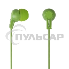 Внутриканальные наушники Smartbuy JAZZ, зеленые, 3 пары силиконовых вставок (SBE-720)/60