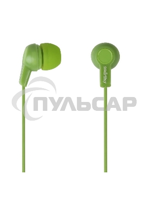 Внутриканальные наушники Smartbuy JAZZ, зеленые, 3 пары силиконовых вставок (SBE-720)/60