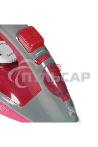 Утюг Energy EN-328 бордовый, 2000 Вт, стальная подошва (270053)