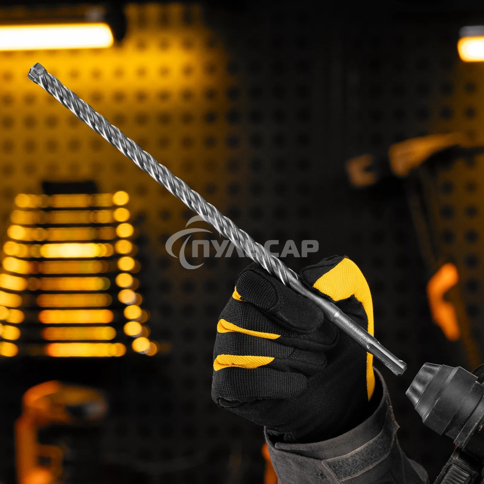 Бур по бетону Denzel цельная крестовая пластина, 12x315 мм, SDS PLUS