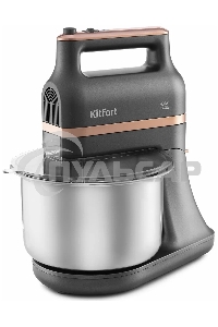 Миксер Kitfort КТ-1369 Мощность: 400 Вт.Емкость чаши: 3,5 л.Материал чаши: нерж.сталь.