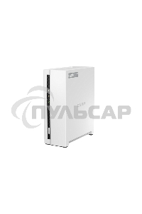 Сетевое хранилище SMB QNAP TS-133 NAS 1 HDD tray. ARM 4-core Cortex-A55 1.8GHz, ram 2 Gb (max), 1x1GbE, 1xUSB 2.0 port,1xUSB 3.2 Gen 1