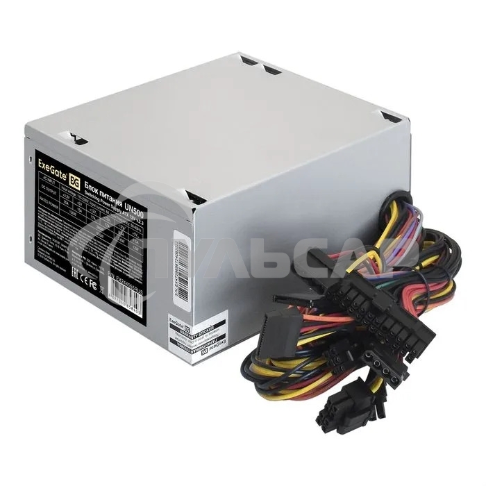 Блок питания ExeGate UN500 (EX244555RUS), 500Вт, 120мм, серебряный