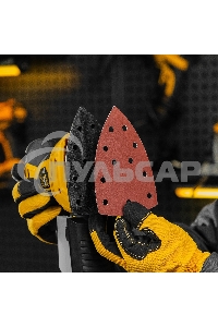 Треугольник абразивный Denzel на ворc. подложке под 