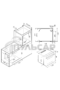 Духовой шкаф электрический Krona ESSENZA 60 BL G2 черный