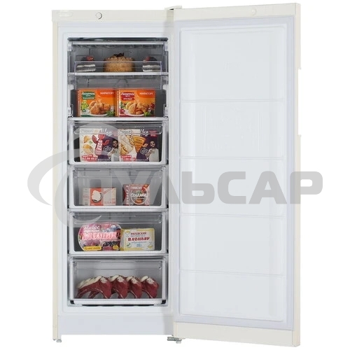 Морозильная камера Indesit DSZ 4150 E, бежевый, 204л, 6 ящиков
