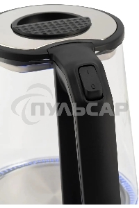 Чайник электрический Starwind SKG5778 2л. 2000Вт черный/прозрачный (корпус: стекло)