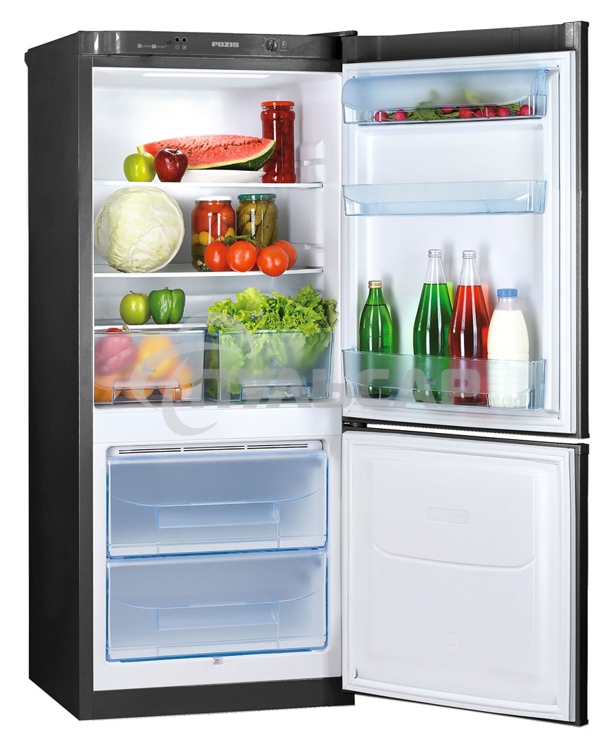 Холодильник Pozis RK-101 черный двухкамерный 170/80л морозилка снизу