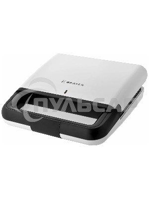 Сэндвичница BRAYER BR2201 750 Вт, пластины с антипр. покрыт 22,4*12,2 см, белый/черный