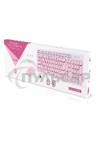 Комплект клавиатура+мышь SmartBuy 250288AG бело-розовый, мультимедийный (SBC-250288AG-WP)