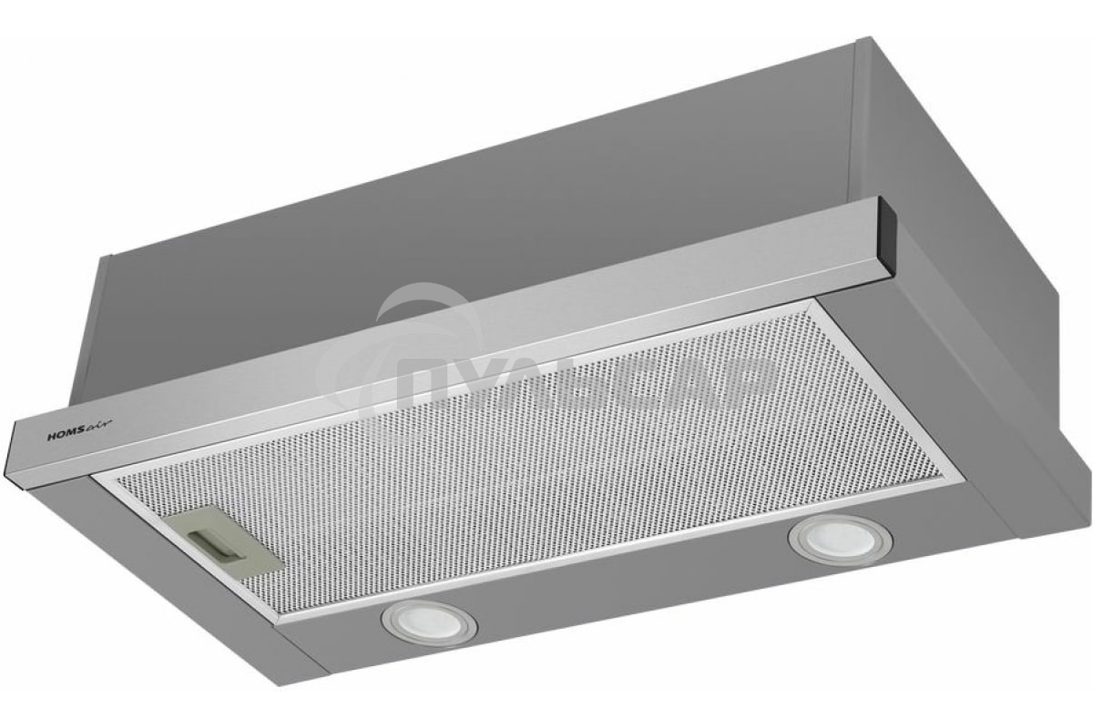 Вытяжка телескопическая HOMSair Flat 50 нержавеющая сталь, 50 см, 520 куб. м/ч, 47 дБ