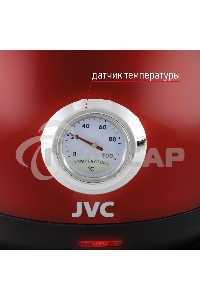Чайник электрический JVC JK-KE1717 red, объем 1,7л, максимальная мощность 2200 Вт