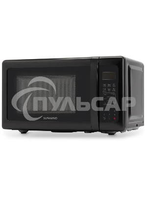 Микроволновая печь SunWind SUN-MW007 черный, 20 л, 700 Вт, переключатели - сенсор