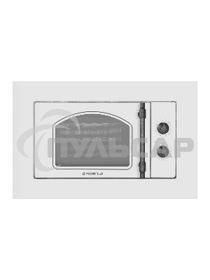 Микроволновая печь встраиваемая Maunfeld JBMO.20.5ERWAS белый, 20 л, 700 Вт, переключатели - поворотный механизм