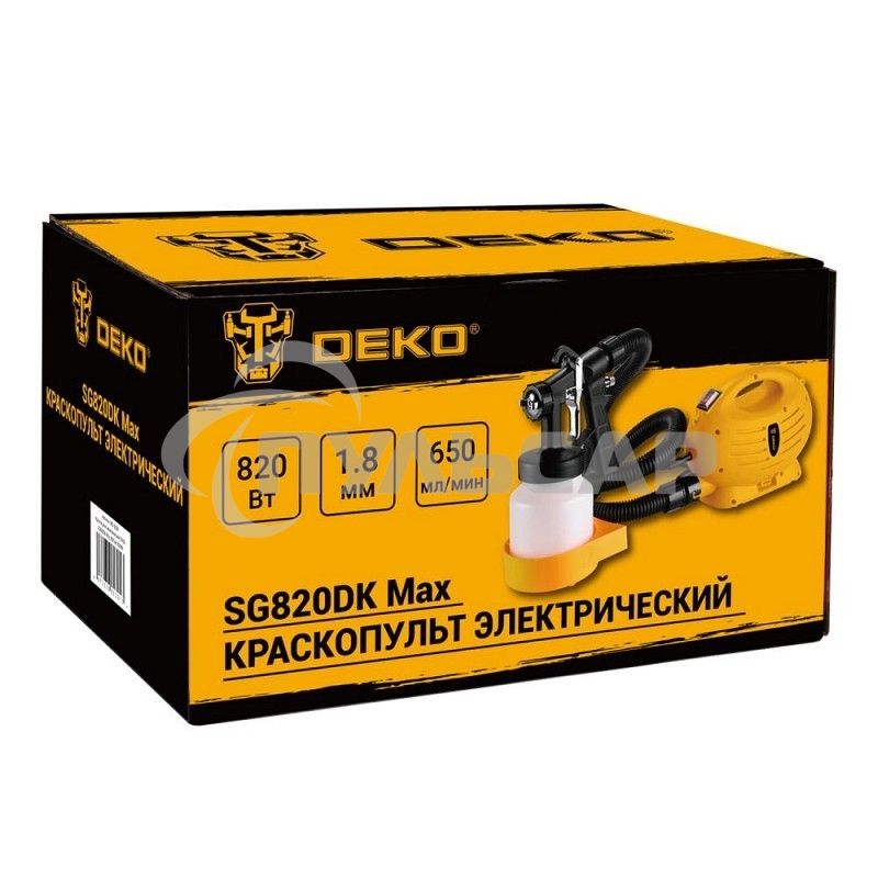 Краскопульт электрический DEKO SG820DK Max, 800 мл, 820Вт
