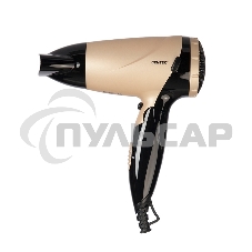 Фен Centek CT-2209 BLG черный/золотой перламутр 1600Вт, складная ручка, концентратор