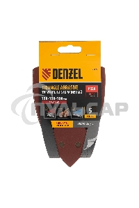Треугольник абразивный Denzel на ворc. подложке под 