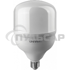 Лампа светодиодная ОНЛАЙТ 82904 OLL-T125-50-230-840-E27Е40 высокомощная 50 Вт 4000К нейтр. белый  E27/E40 3500 лм 176-264В