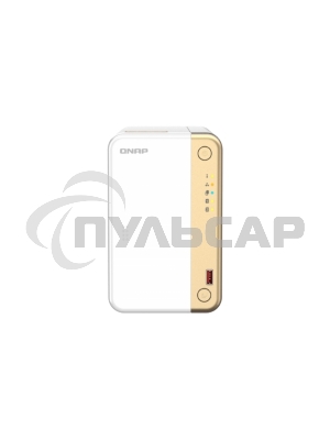 Сетевое хранилище channel QNAP TS-262-4G NAS 2 HDD trays, 2 x M.2 NVMe PCIe Gen 3 x1, 2-core Intel Celeron N4505 2.9 GHz, 4 Gb RAM (4Gb max), 1x2.5 Gigabit Ethernet, Slot PCIe Gen 3 x2, 2 USB 3.2 Gen 2 (10Gbps) Port, 2xUSB USB 2.0 port, 1xHDMI 2.0