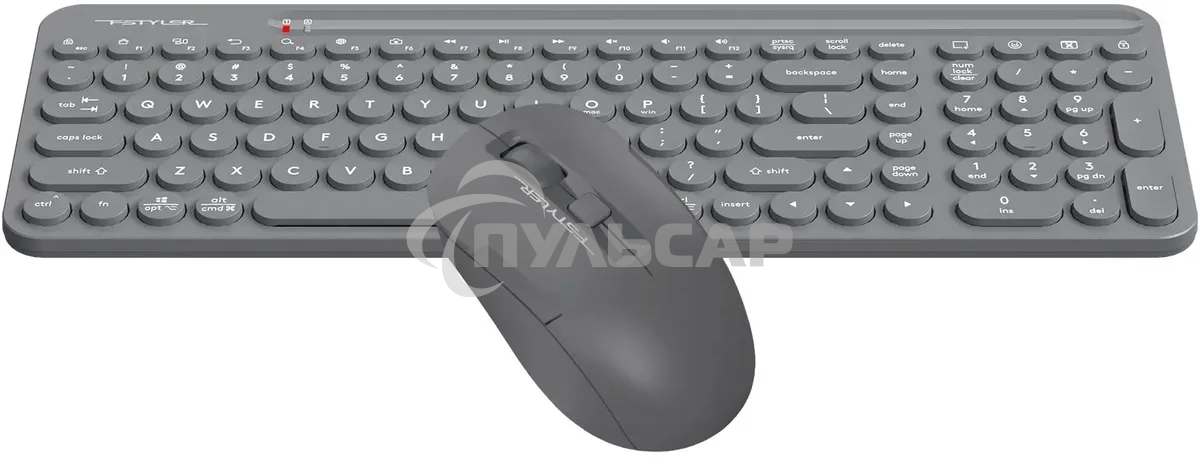 Комплект клавиатура + мышь A4Tech Fstyler FG3300 Air2 клав:серый мышь:серый USB беспроводная slim Multimedia