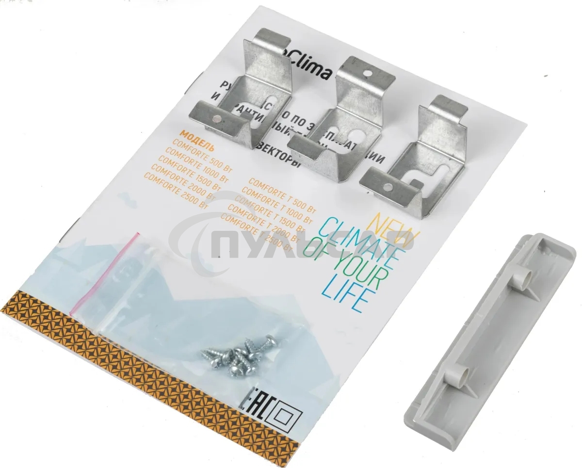 Конвектор Neoclima Comforte T2.5 ЭВНА-2,5/230С2белый, 2500 Вт, 25 м2, термостат