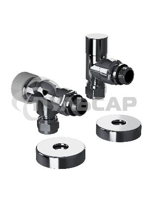 Набор термостатический осевой Royal Thermo Design Pro 15мм М30х1,5 (Хром)