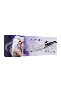 Стайлер Galaxy Line GL 4630, violet dreams, 45 Вт, двойное напряжение 110-240 В ~, керамико-кератиновое покрытие, регулировка температуры от 120 до 200°С, LED-дисплей, диаметр нагревательного элемента 13 мм-25 мм, термоизолированный наконечник