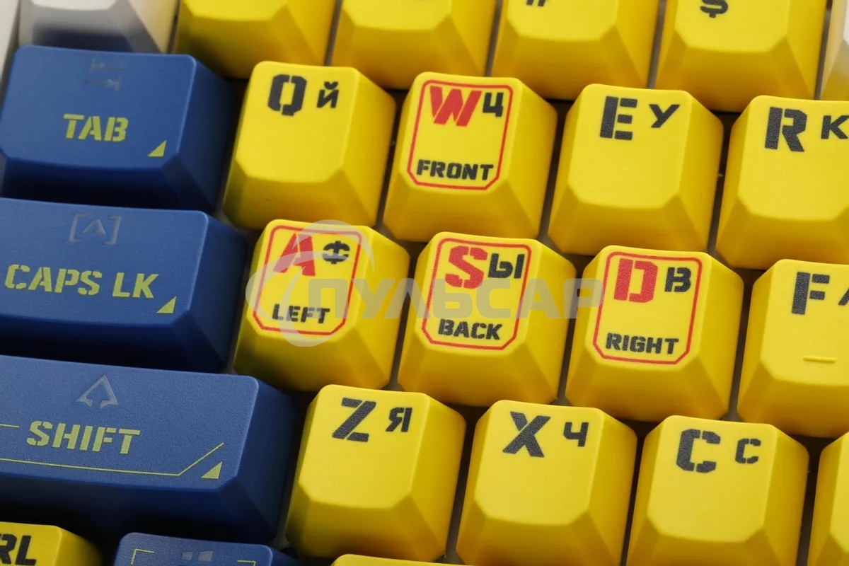 Клавиатура проводная A4Tech Bloody B950 USB синий/белый