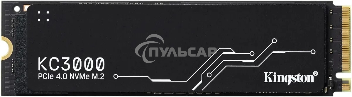 Накопитель SSD Kingston KC3000, 4Tb, PCIe 4.0 x4, M.2 2280, NVMe, R/W 7000/7000, с радиатором
