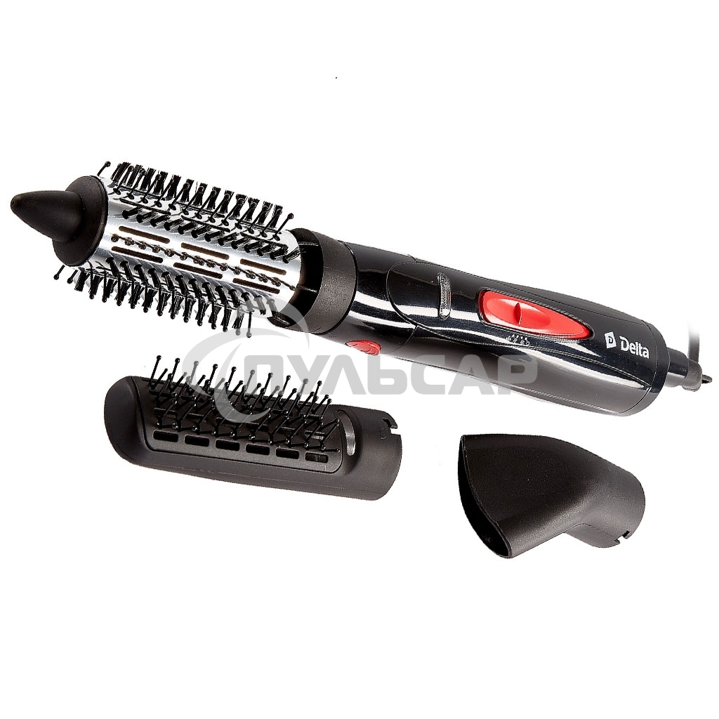 Фен-щетка DELTA DL-0432R черный с розовым