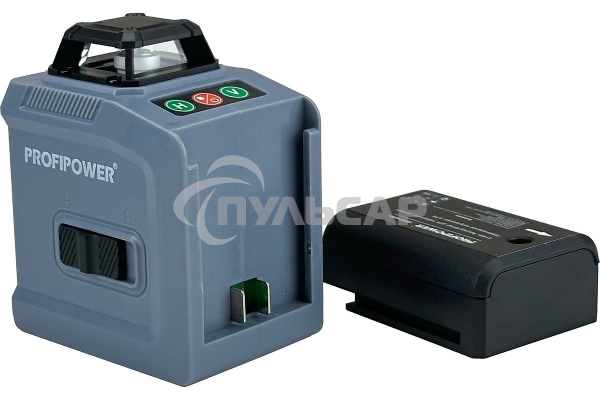 Лазерный нивелир ProfiPower NL-12G (12 лучей, лазер - зеленый, Li-ion - 1шт, пульт ДУ, переходник, З/У, сумка-чехол)