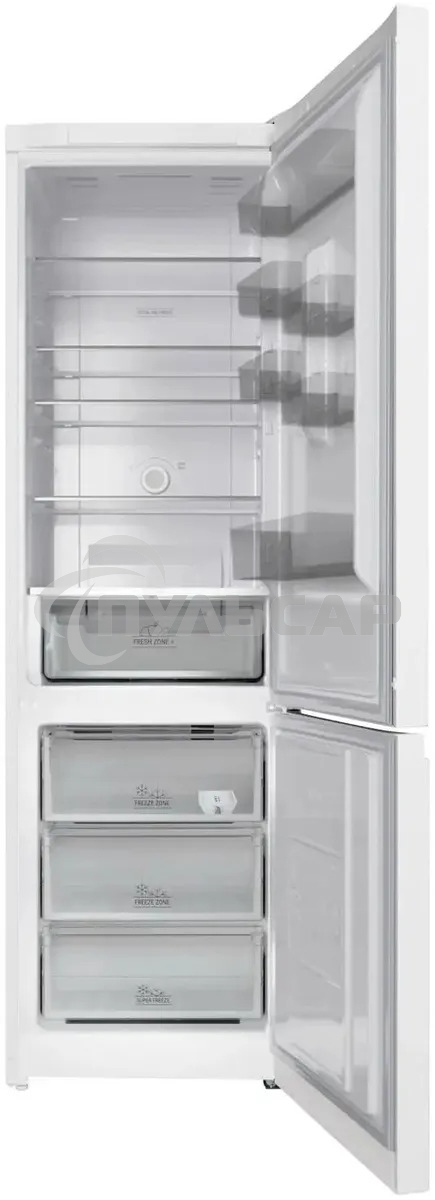 Холодильник Hotpoint HT 6200 W белый двухкамерный 240/83л морозилка снизу, No Frost