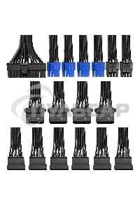 Блок питания ExeGate 650PPX RTL (EX259612RUS), 650Вт, 140мм, модульный, черный