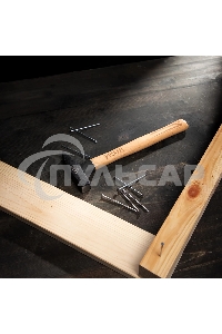 Молоток слесарный Denzel 400 г, кованый квадратный боек, буковая рукоятка